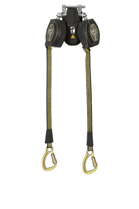 Picture of 8' FT-X® EdgeCore™ Arc Flash Tie-Back Class 2 Leading Edge Personal SRL-P, Twin-leg with Steel 5k Carabiners with SpeedLink™