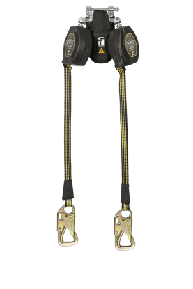 Picture of 8' FT-X® EdgeCore™ Arc Flash Tie-Back Class 2 Leading Edge Personal SRL-P, Twin-leg with Steel 5k Snap Hooks with SpeedLink™