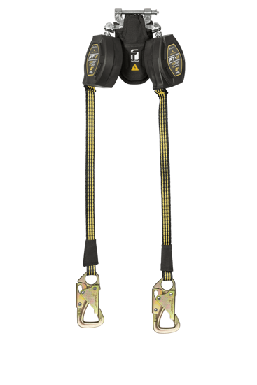 Picture of 8' FT-X® EdgeCore™ Arc Flash Tie-Back Class 2 Leading Edge Personal SRL-P, Twin-leg with Steel 5k Snap Hooks with SpeedLink™