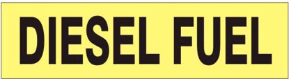 Picture of DIESEL FUEL PRESSURE SENSITIVE DECAL, 2.25" X 9", per each