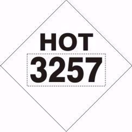 Picture of 3257 HOT ASPHALT – CLASS 9 PLACARD, 10.75 X 10.75, per each
