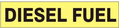 Picture of DIESEL FUEL Pipe Marker, ADHESIVE VINYL,  2.25" x 12", PER EACH