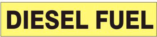 Picture of DIESEL FUEL Pipe Marker, ADHESIVE VINYL,  2.25" x 12", PER EACH