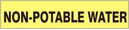 Picture of NON-POTABLE WATER Adhesive vinyl, PIPE MARKER, 2.25" X 12", PER EACH