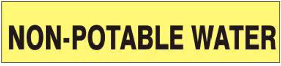 Picture of NON-POTABLE WATER Adhesive vinyl, PIPE MARKER, 2.25" X 12", PER EACH