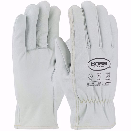 Picture of AR/FR Top Grain Goatskin Leather Drivers Glove with Kevlar® Lining - Straight Thumb, Per DOZEN, CHOOSE SIZE