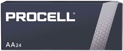 Picture of Duracell Procell alkaline batteries, AA, 24/box, per box